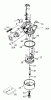 Toro 20012 - 22" Recycler Lawnmower, 2002 (220300001-220999999) Ersatzteile CARBURETOR NO. 640303 TECUMSEH-LEV120-361541B
