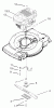 Toro 20012 - 22" Recycler Lawnmower, 2002 (220300001-220999999) Ersatzteile ENGINE AND BLADE ASSEMBLY