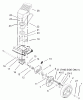 Toro 20012 - 22" Recycler Lawnmower, 2002 (220300001-220999999) Ersatzteile FRONT AXLE AND TRANSMISSION ASSEMBLY