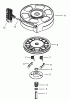 Toro 20012 - 22" Recycler Lawnmower, 2002 (220300001-220999999) Ersatzteile RECOIL STARTER ASSEMBLY NO. 590702 (OPTIONAL) TECUMSEH MODEL LEV120361560B