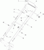 Toro 20012 - 22" Recycler Lawnmower, 2004 (240000001-240999999) Ersatzteile HANDLE ASSEMBLY