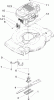 Toro 20012 - 22" Recycler Lawnmower, 2005 (250000001-250999999) Ersatzteile ENGINE AND BLADE ASSEMBLY