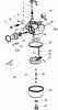 Toro 20012 - 22" Recycler Lawnmower, 2006 (260000001-260999999) Ersatzteile CARBURETOR ASSEMBLY NO. 640350 TECUMSEH LV195EA-362003D
