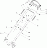 Toro 20013 - 22" Recycler Lawnmower, 2004 (240000001-240999999) Ersatzteile HANDLE ASSEMBLY