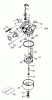 Toro 20014 - 22" Recycler Lawnmower, 2002 (220000001-220300000) Ersatzteile CARBURETOR ASSEMBLY NO. 640303 TECUMSEH MODEL LEV120-361561B