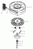 Toro 20014 - 22" Recycler Lawnmower, 2002 (220000001-220300000) Ersatzteile RECOIL STARTER NO. 590702 (OPTIONAL) TECUMSEH-LEV120-361542B