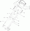 Toro 20017 - 22" Recycler Lawnmower, 2006 (260000001-260999999) Ersatzteile HANDLE ASSEMBLY