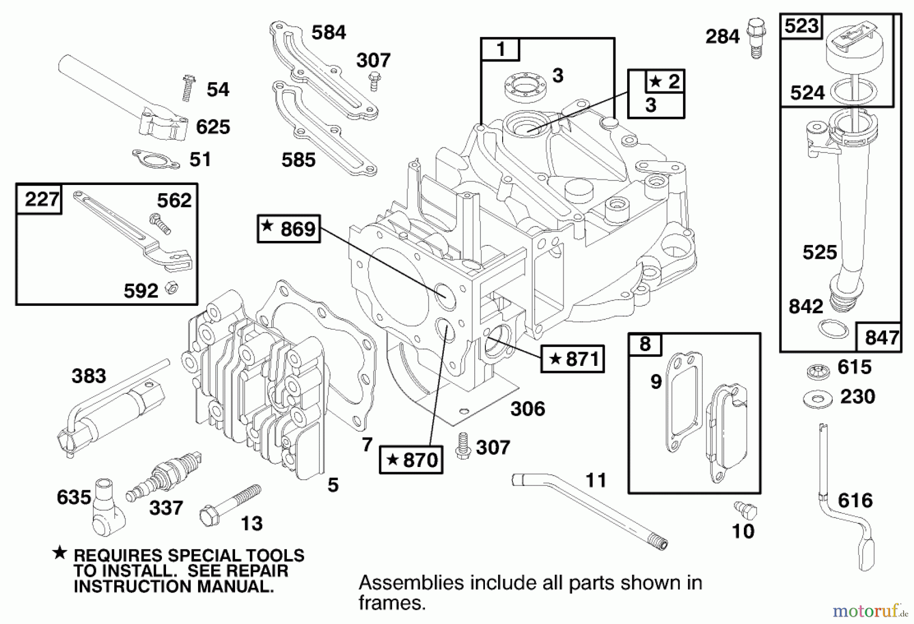 Toro Neu Mowers, Walk-Behind Seite 1 20021 (R-21S1B) - Toro Recycler Mower, R-21S1B, 2000 (200000001-200999999) ENGINE BRIGGS & STRATTON MODEL 12H807-1760-E1 (MODEL NO. 20021 SERIAL NO. 9940000-9941632) #1