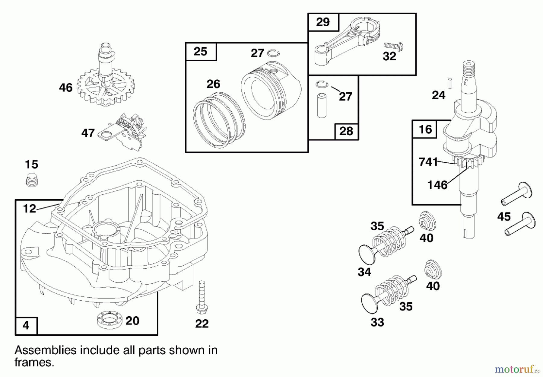 Toro Neu Mowers, Walk-Behind Seite 1 20021 (R-21S1B) - Toro Recycler Mower, R-21S1B, 1999 (9900001-9999999) ENGINE BRIGGS & STRATTON MODEL 12H807-1760-E1 (MODEL NO. 20021 SERIAL NO. 9940000-9941632) #2