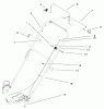 Toro 20021 (R-21S1B) - Recycler Mower, R-21S1B, 2001 (210000001-210999999) Ersatzteile HANDLE ASSEMBLY