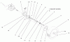 Toro 20023 (R-21SB) - Recycler Mower, R-21SB, 2000 (200000001-200999999) Ersatzteile GEAR CASE & WHEEL ASSEMBLY