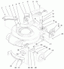 Toro 20023 (R-21SB) - Recycler Mower, R-21SB, 2000 (200000001-200999999) Ersatzteile HOUSING, HANDLE BRACKETS, & WHEEL ASSEMBLY