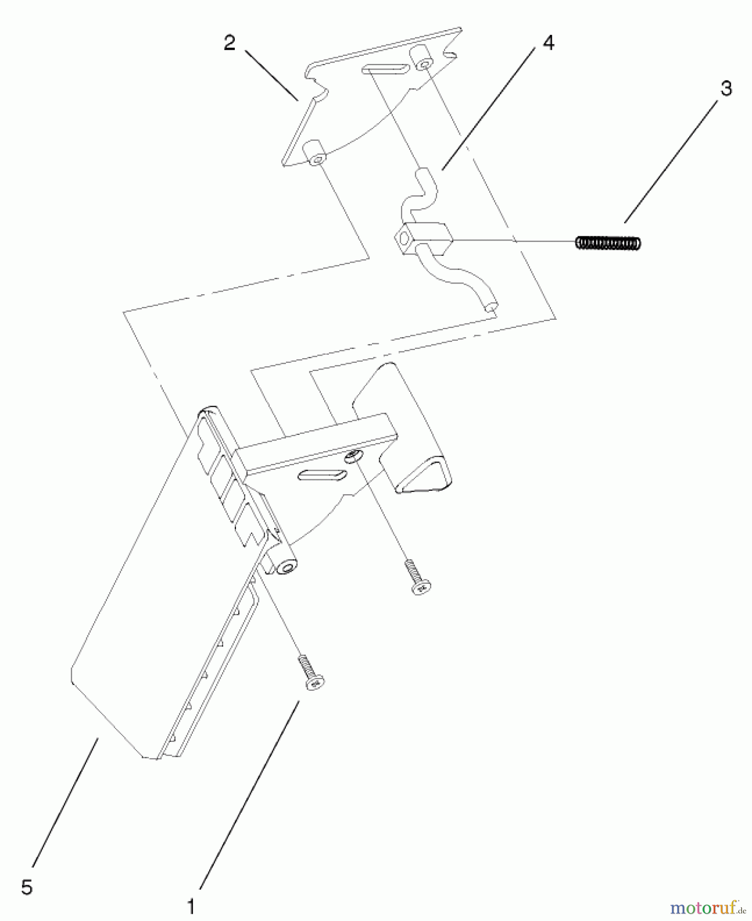 Toro Neu Mowers, Walk-Behind Seite 1 20025 - Toro Recycler Mower, 2001 (210000001-210999999) DISCHARGE DOOR ASSEMBLY PART NO. 93-0273