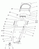 Toro 20025 - Recycler Mower, 2001 (210000001-210999999) Ersatzteile HANDLE ASSEMBLY