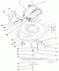 Toro 20027 (R-21OSB) - Recycler Mower, R-21OSB, 1999 (9900001-9999999) Ersatzteile ENGINE & BLADE ASSEMBLY