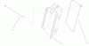 Toro 20027 (R-21OSB) - Recycler Mower, R-21OSB, 2001 (210000001-210999999) Ersatzteile BAG CHUTE ASSEMBLY PART NO. 104-7951