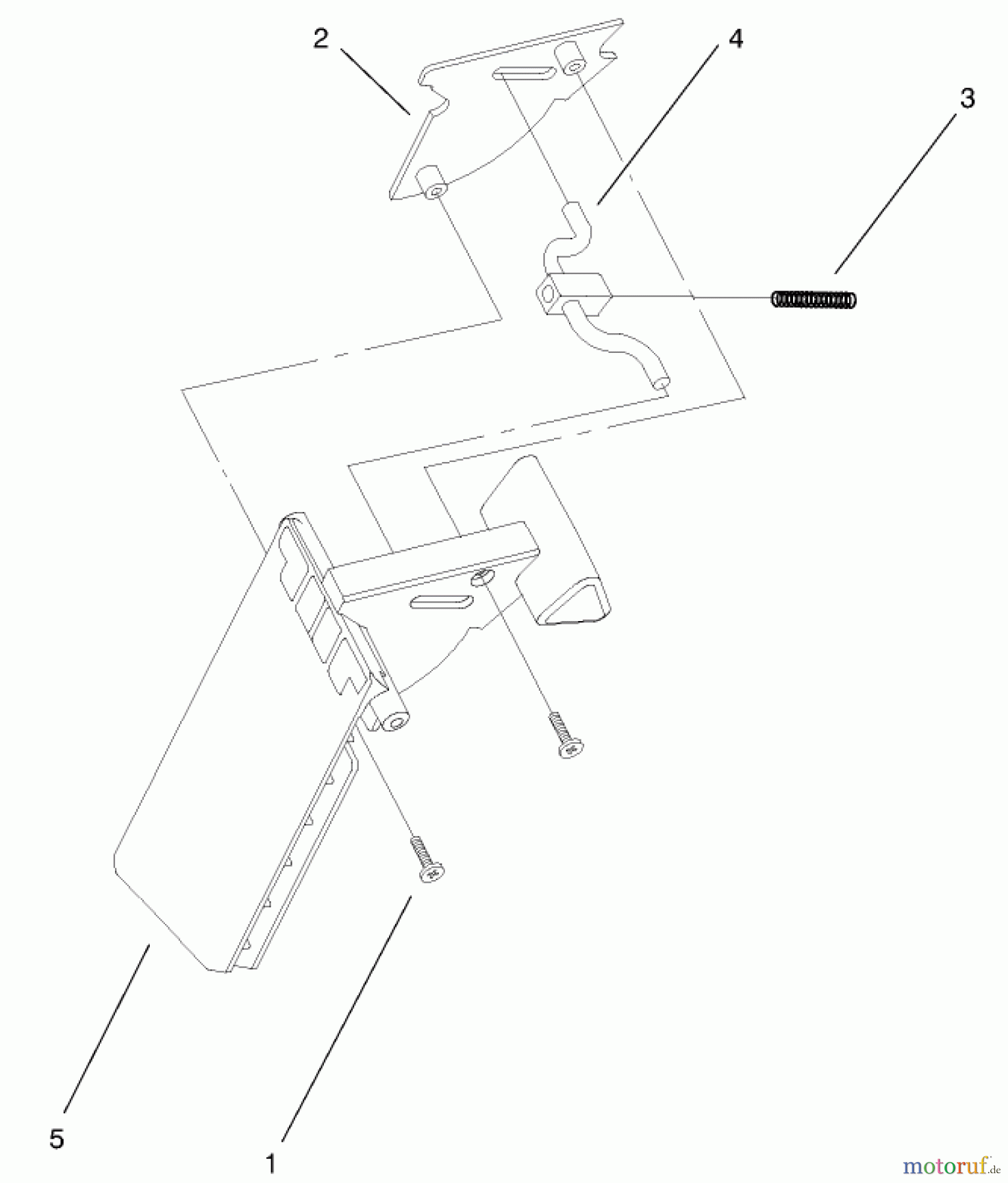Toro Neu Mowers, Walk-Behind Seite 1 20027 (R-21OSB) - Toro Recycler Mower, R-21OSB, 2001 (210000001-210999999) DISCHARGE DOOR ASSEMBLY PART NO. 93-0273