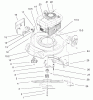 Toro 20027 (R-21OSB) - Recycler Mower, R-21OSB, 2001 (210000001-210999999) Ersatzteile ENGINE ASSEMBLY