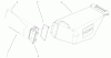 Toro 20027 (R-21OSB) - Recycler Mower, R-21OSB, 2001 (210000001-210999999) Ersatzteile GRASS BAG ASSEMBLY PART NO. 98-2699