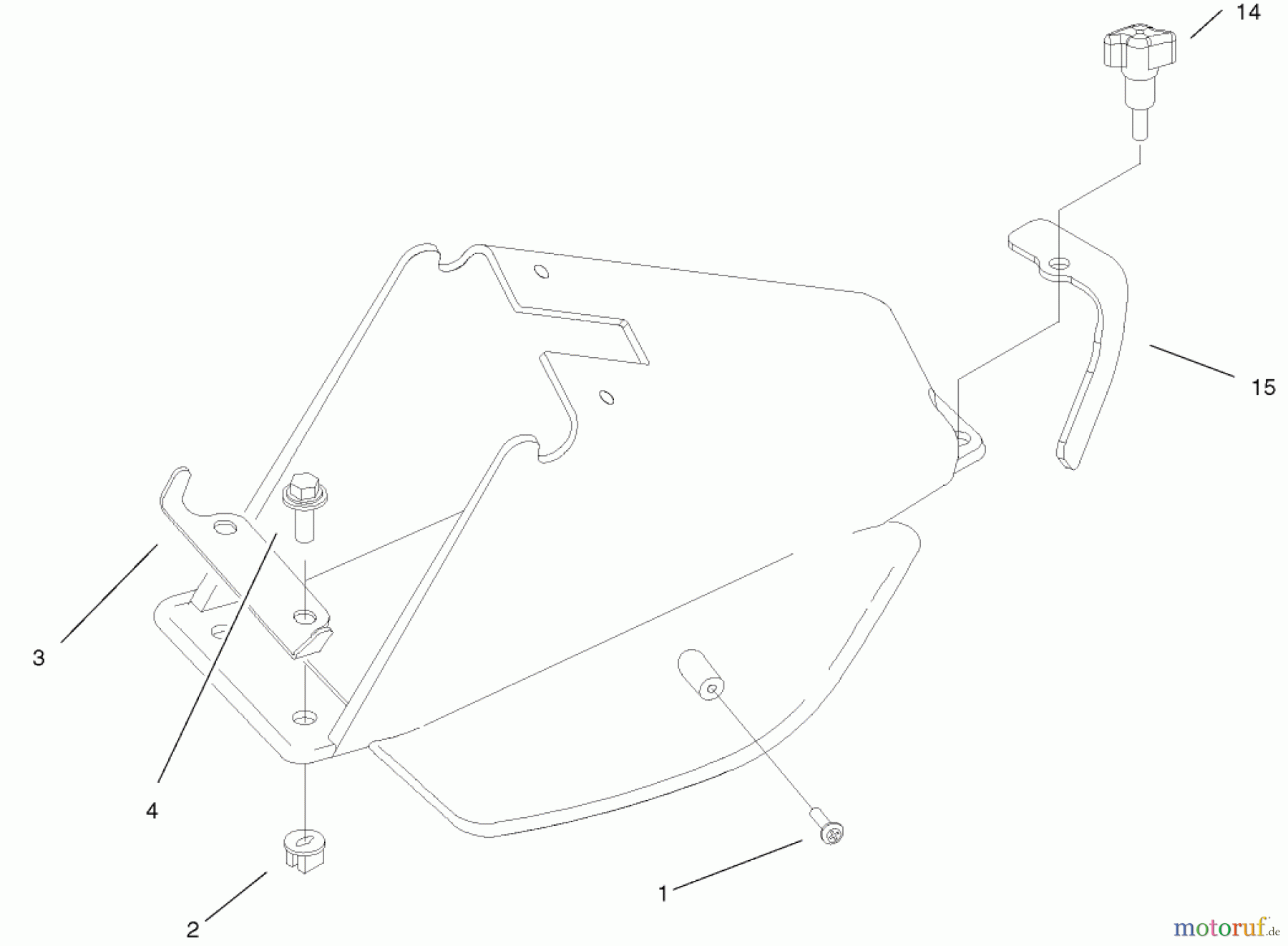 Toro Neu Mowers, Walk-Behind Seite 1 20027 (R-21OSB) - Toro Recycler Mower, R-21OSB, 2001 (210000001-210999999) REAR BAG TUNNEL ASSEMBLY