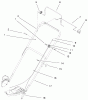 Toro 20028 - Recycler Mower, 1999 (9900001-9999999) Ersatzteile HANDLE & CONTROLS ASSEMBLY
