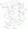 Toro 20028 - Recycler Mower, 1999 (9900001-9999999) Ersatzteile HOUSING, HANDLE BRACKETS, & WHEEL ASSEMBLY