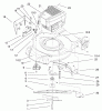 Toro 20028 - Recycler Mower, 2001 (210000001-210999999) Ersatzteile ENGINE ASSEMBLY