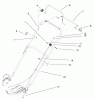 Toro 20028 - Recycler Mower, 2001 (210000001-210999999) Ersatzteile HANDLE ASSEMBLY