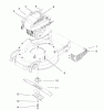 Toro 20030 (SR-21P) - Super Recycler Mower, SR-21P, 2000 (200000001-200999999) Ersatzteile ENGINE & BLADE ASSEMBLY