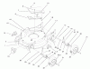 Toro 20030 (SR-21P) - Super Recycler Mower, SR-21P, 2000 (200000001-200999999) Ersatzteile HOUSING, HANDLE BRACKETS & WHEEL ASSEMBLY