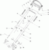 Toro 20031 - 22" Recycler Lawnmower, 2004 (240000001-240999999) Ersatzteile HANDLE ASSEMBLY