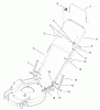Toro 20033 - Super Recycler Mower, 2002 (220000001-220999999) Ersatzteile HANDLE AND CONTROL ASSEMBLY