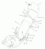 Toro 20033 - Super Recycler Mower, 2004 (240000001-240999999) Ersatzteile HANDLE AND CONTROL ASSEMBLY