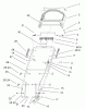 Toro 20037 - Super Recycler Mower with Bag, 2002 (220000001-220999999) Ersatzteile HANDLE AND CONTROL ASSEMBLY