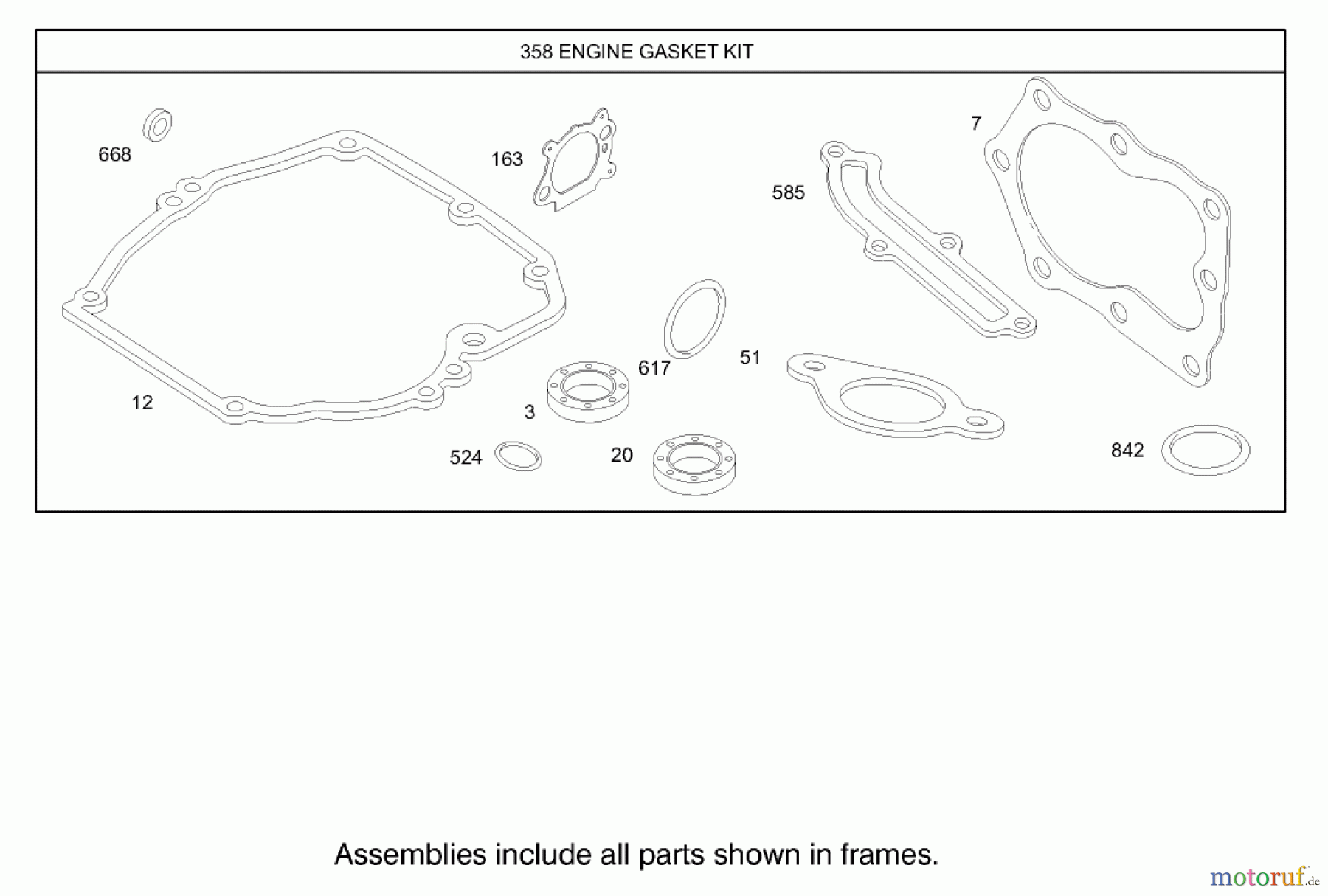 Toro Neu Mowers, Walk-Behind Seite 1 20036 - Toro Super Recycler Mower, 2004 (240000001-240999999) GASKET ASSEMBLY BRIGGS AND STRATTON MODEL 123K02-0114-E1