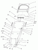Toro 20038 - Super Recycler Mower with Bag, 2002 (220000001-220999999) Ersatzteile HANDLE AND CONTROL ASSEMBLY