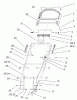 Toro 20039 - Super Recycler Mower with Bag, 2002 (220000001-220999999) Ersatzteile HANDLE AND CONTROL ASSEMBLY