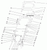 Toro 20042 (SR-21S) - Super Recycler Mower, SR-21S, 2001 (210000001-210999999) Ersatzteile HANDLE AND CONTROLS ASSEMBLY