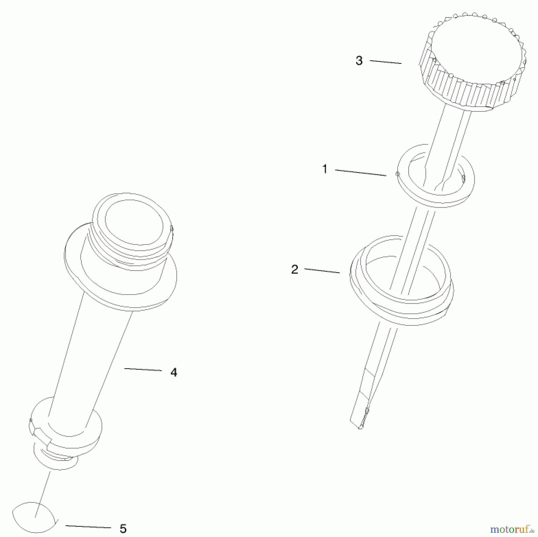 Toro Neu Mowers, Walk-Behind Seite 1 20044 (SR-21OS) - Toro Super Recycler Mower, SR-21OS, 1999 (99000001-99999999) DIPSTICK & OIL FILTER ASSEMBLY