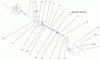 Toro 20045 (SR-21SE) - Super Recycler Mower, SR-21SE, 1999 (9900001-9999999) Ersatzteile GEAR CASE AND WHEEL ASSEMBLY