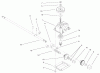 Toro 20045 (SR-21SE) - Super Recycler Mower, SR-21SE, 2001 (210000001-210999999) Ersatzteile GEAR CASE ASSEMBLY NO. 104-7674