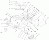 Toro 20045 (SR-21SE) - Super Recycler Mower, SR-21SE, 2001 (210000001-210999999) Ersatzteile HOUSING AND WHEEL ASSEMBLY