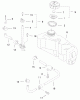 Toro 20046 (SR-21OSK) - Super Recycler Mower, SR-21OSK, 2000 (200000001-200999999) Ersatzteile FUEL TANK & VALVE ASSEMBLY