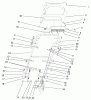 Toro 20046 (SR-21OSK) - Super Recycler Mower, SR-21OSK, 2000 (200000001-200999999) Ersatzteile HANDLE & CONTROLS ASSEMBLY