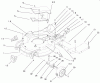 Toro 20046 (SR-21OSK) - Super Recycler Mower, SR-21OSK, 2000 (200000001-200999999) Ersatzteile HOUSING, HANDLE BRACKET & WHEEL ASSEMBLY