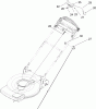 Toro 20047 - 22" Recycler Lawnmower, 2006 (260000001-260999999) Ersatzteile HANDLE AND SWITCH ASSEMBLY