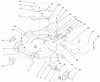 Toro 20048 (SR-21SE) - Super Recycler Mower, SR-21SE, 2001 (210000001-210999999) Ersatzteile HOUSING AND WHEEL ASSEMBLY