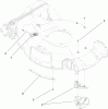 Toro 20053 - Super Recycler Lawn Mower, 2005 (250000001-250999999) Ersatzteile HOUSING ASSEMBLY NO. 108-4750