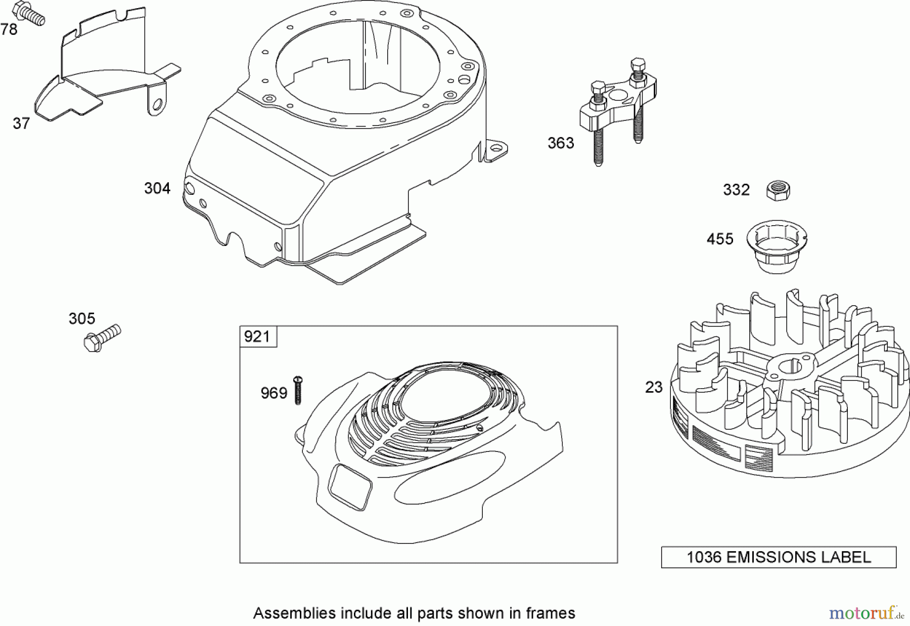 Toro Neu Mowers, Walk-Behind Seite 1 20055 - Toro Super Recycler Lawn Mower, 2007 (270000001-270999999) BLOWER HOUSING ASSEMBLY BRIGGS AND STRATTON 126T02-0206-E1