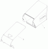 Toro 20056 - Super Recycler Lawn Mower, 2005 (250000001-250999999) Ersatzteile GRASS BAG ASSEMBLY